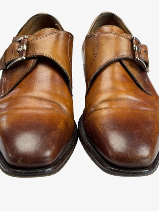 Magnanni Men\'s Leather Cap-Toe Two Tone Dress Shoes Brown • Size 7.5 US 40 EU main image 8